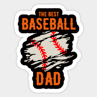 The Best Baseball Dad Sticker